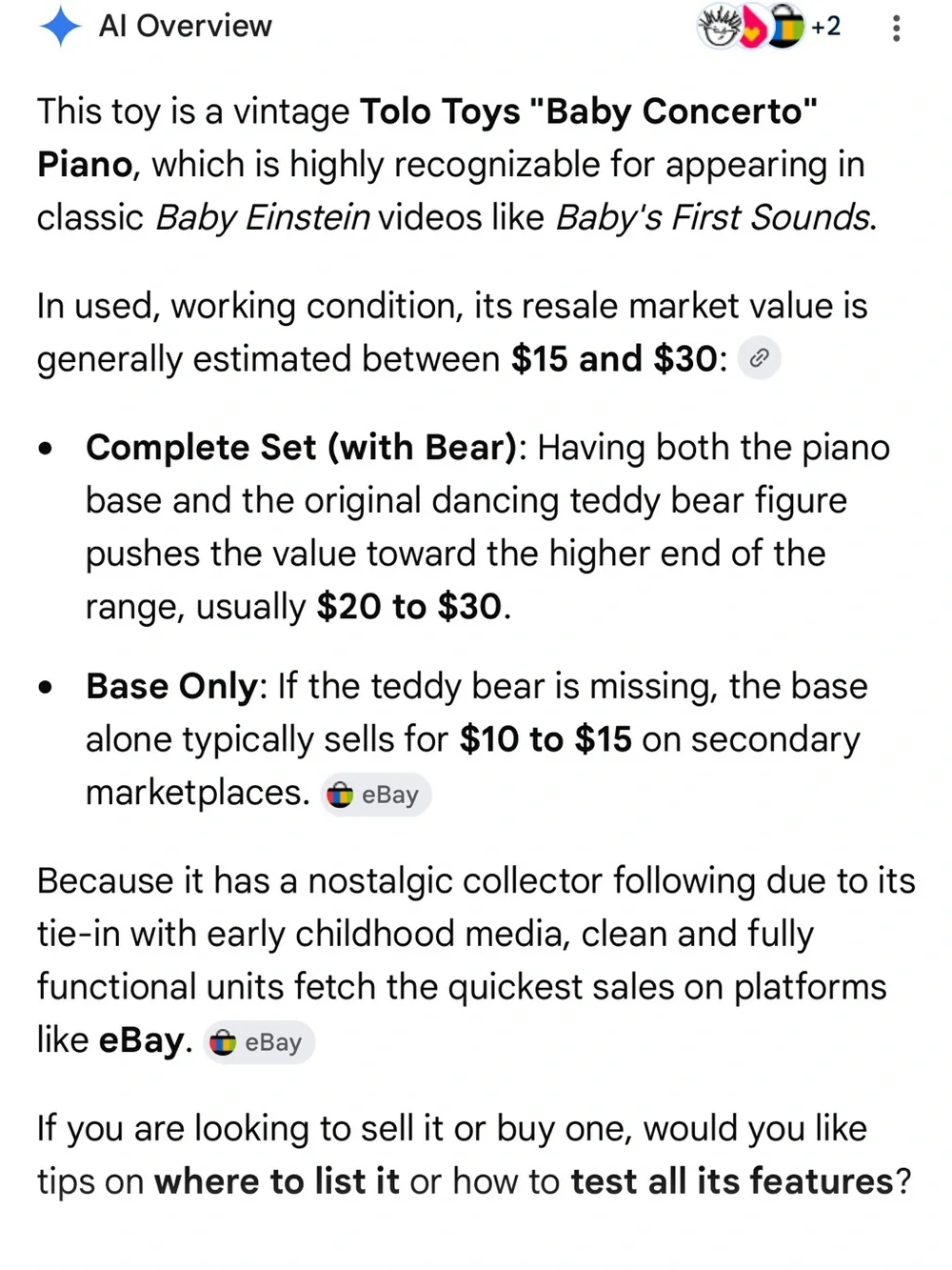 Tolo Red Musical Bear Piano Toy for Kids baby Einstein music